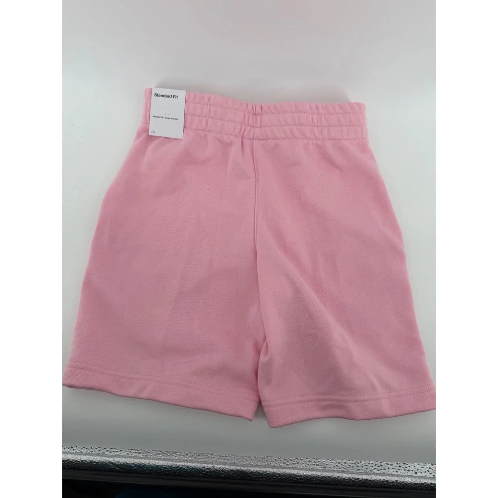 Nike Kids‎ Pink Fleece Shorts Standard Fit Logo Casual Athletic Size Medium NWT